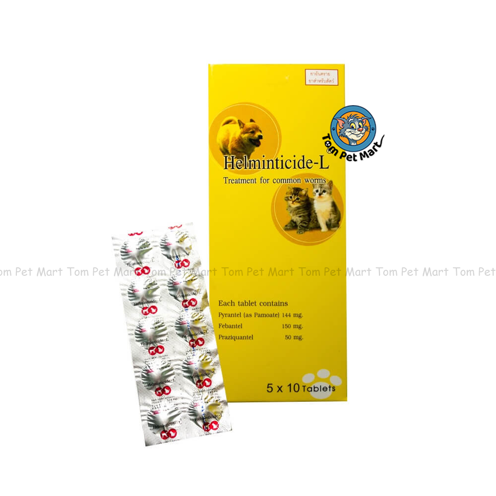 Helminticide-L Deworming Tablet For Dogs & Cats – 1 Tablet