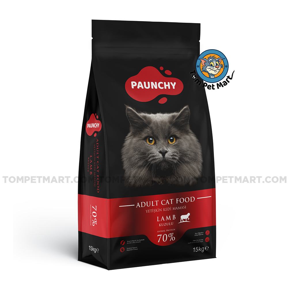 Paunchy Adult Cat Food Lamb 15kg