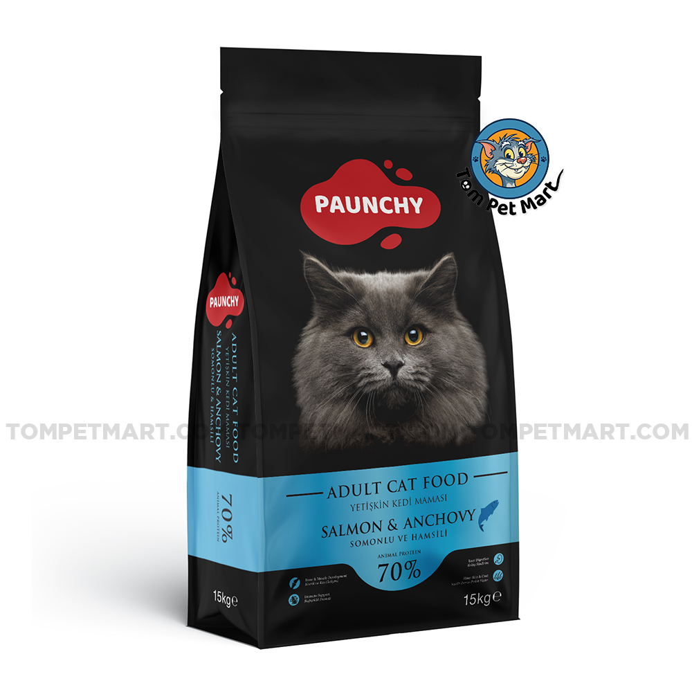 Paunchy Adult Cat Food Salmon & Anchovy 15kg