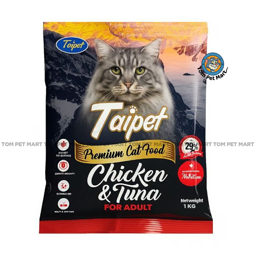 Taipet Premium Adult Dry Cat Food Chicken & Tuna 1kg
